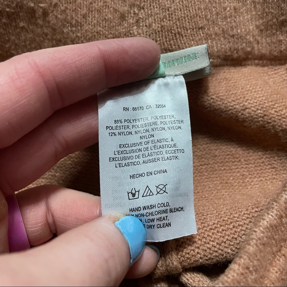 Fuzzy High Waist High Rise Jogger Sweatpants Saturday Sunday Anthropologie Small - Picture 5 of 6